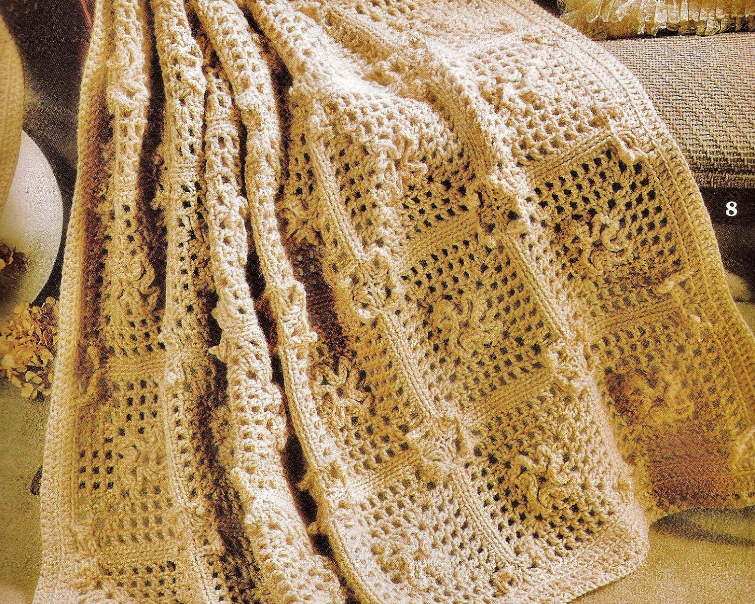 Pretty Crochet Afghans Patterns Booklet by StitchySpot on Etsy