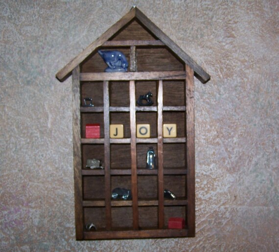 Wood Thimble Display shelf collectibles storage by woodnheart