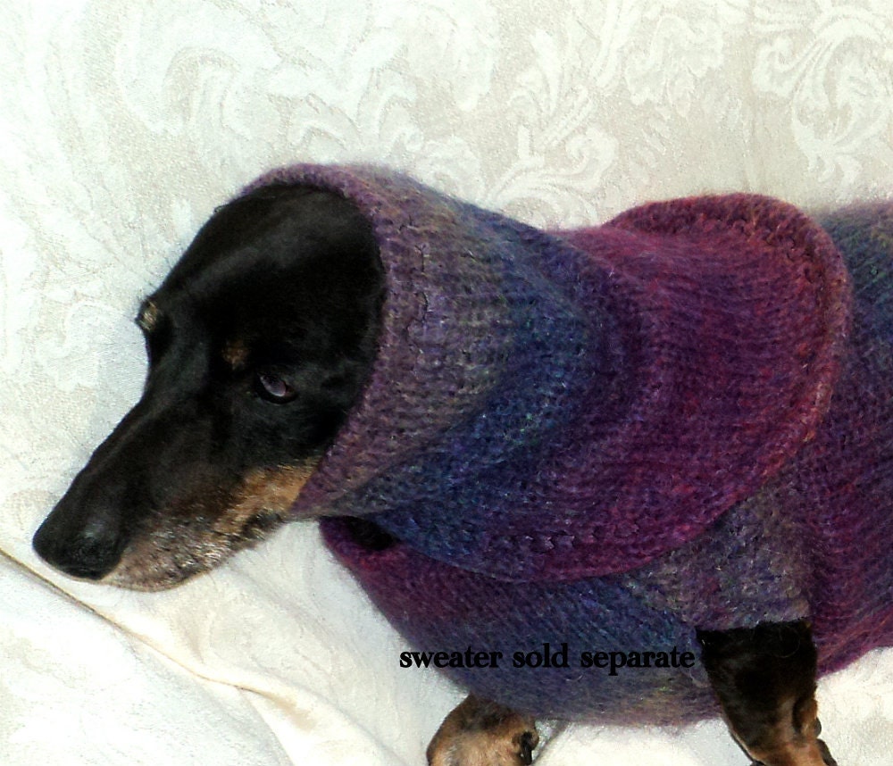 Mohair dog snood handmade pets clothing extra soft and warm shades of lavender machine wash and dry
