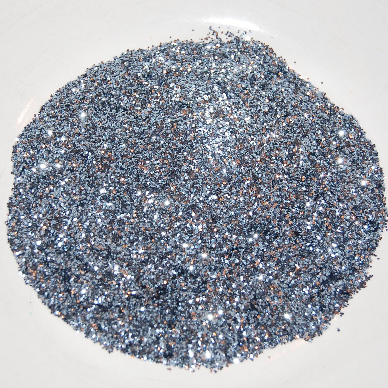 Blue Grey SOLVENT RESISTANT Glitter 0.015 Hex - 1 Fl. Ounce for Glitter Nail Art, Glitter Nail Polish and Glitter Crafts