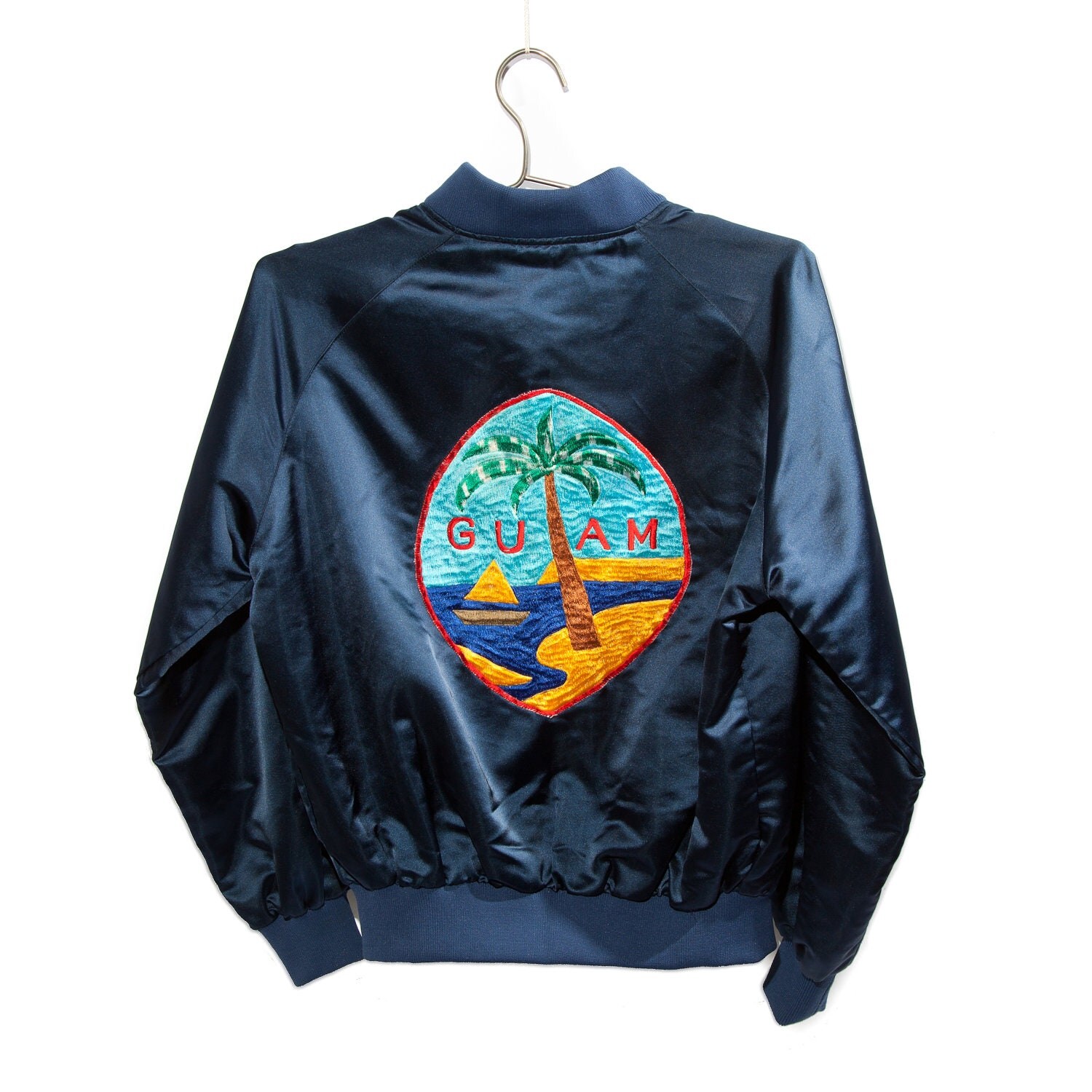 Vintage Military GUAM Souvenir Jacket Light by RabbitHouseVintage