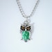 Silver Owl Charm Necklace
