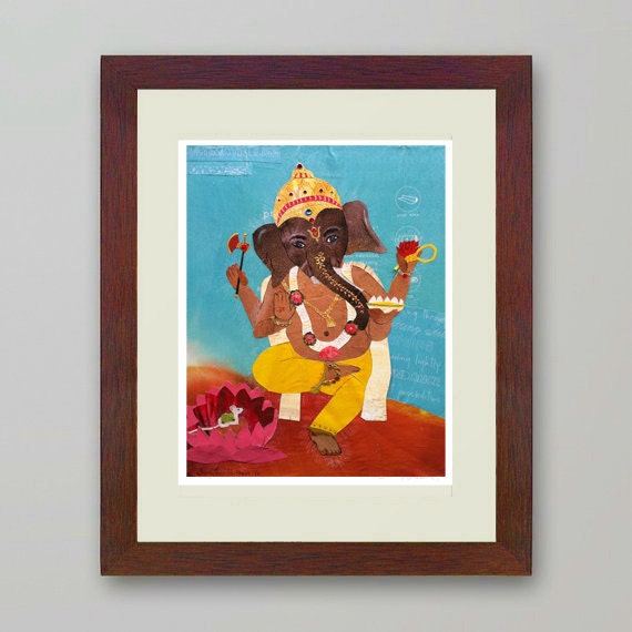 Dancing Ganesha Art Print