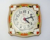 Vintage German Ceramic Wall Clock