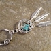 Turquoise Dream Catcher Captive Belly Button Jewelry, Gemstone Belly Button Ring