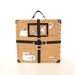 Vintage Film Reel Shipping Box with Canvas Straps, Large 16" x 4-1/2" (c.1960s) - Industrial Home Decor, Unique Storage Box