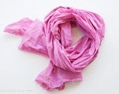 SEA PINK - cotton scarf. Oversized, lightweight wrap, shawl. Fashion, women accessories. - DearJuneShop
