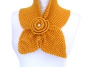 yellow mustard , neckwarmer,shawl,scarf,knitting,Holiday Accessories,Christmas,Halloween,gift