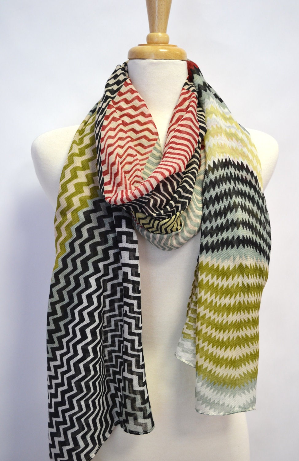 Missoni Lover on a Budget Scarf Shawl Wrap Chevron ZigZag