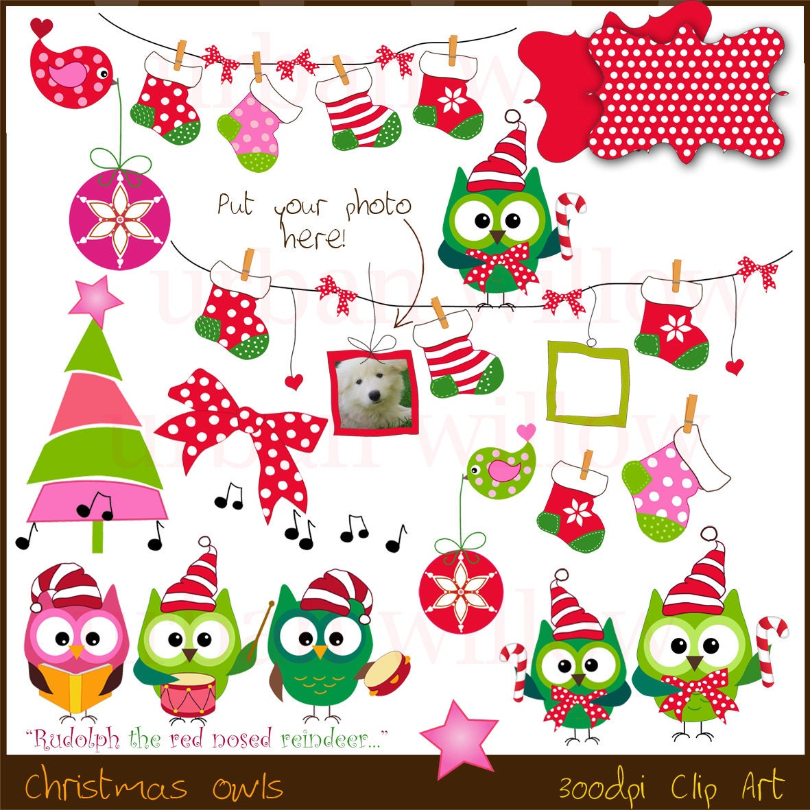 christmas owl clip art free download - photo #38