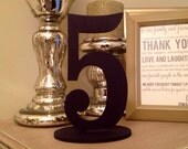 Wedding Reception 6" wood table numbers - unfinished