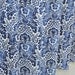 84 LONG Navy Damask Shower Curtain - 72 x 84 LONG