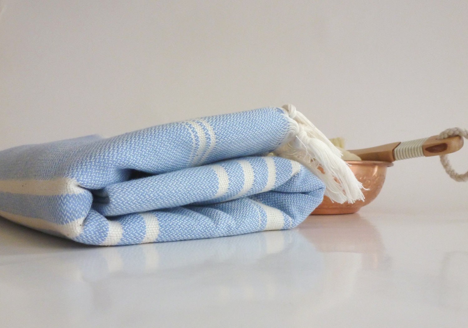 Natural Peshtemal, Turkish Towel, Soft Cotton, Bath and Beauty, Spa, Yoga, bathroom, Pure Cotton, Mothers Day Gift, Blue