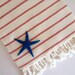 Organic Bamboo Turkish Towel, Peshtemal, Hammam towel, spa, yoga, beach towel, bath towel, Natural Soft Bamboo, Red Striped