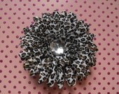 Snow Leopard Gerber Daisy Hair Clip
