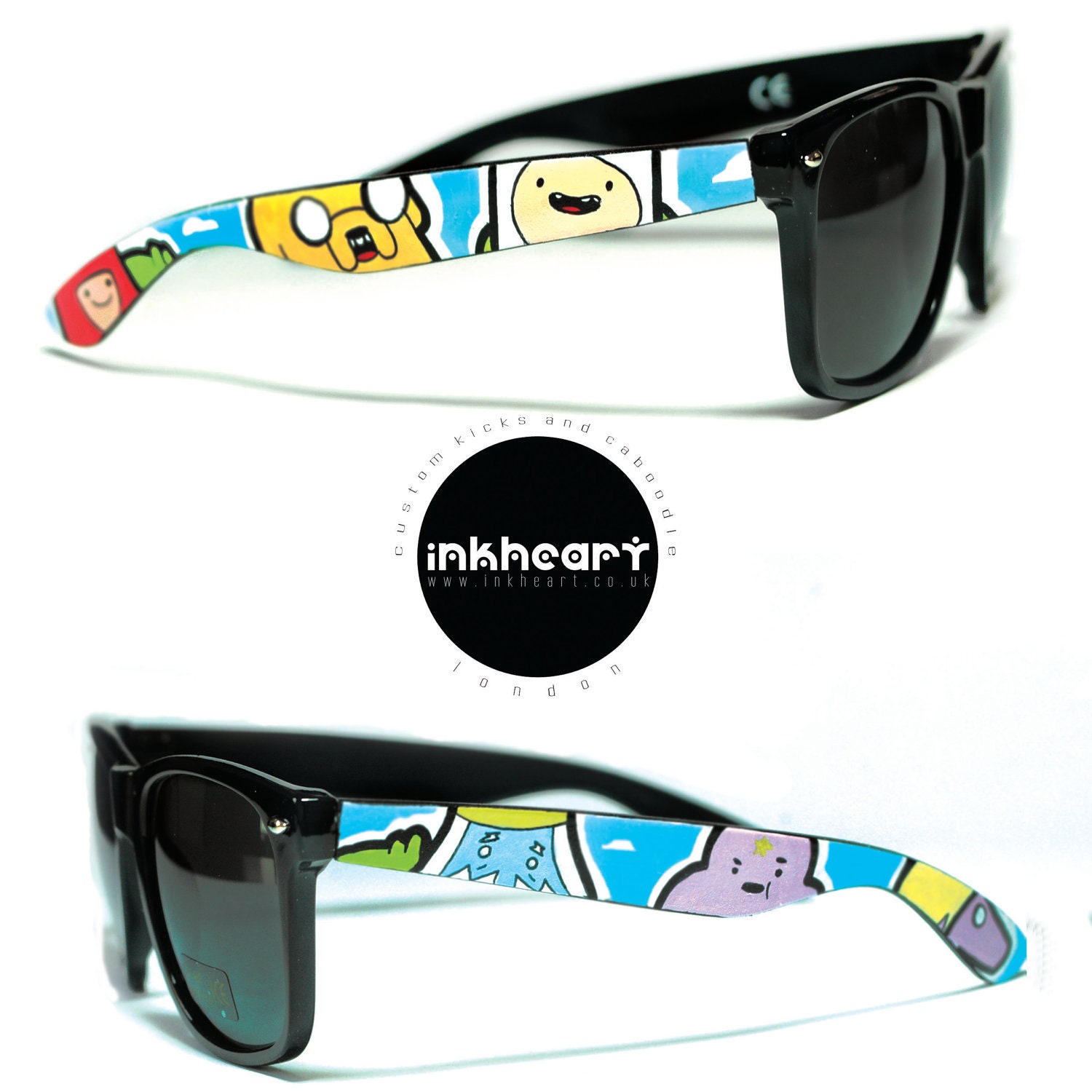 Sunglasses - Adventure Time - Handpainted Custom Wayfarers