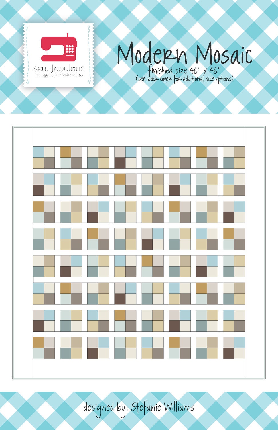Modern Mosaic Quilt Pattern PDF