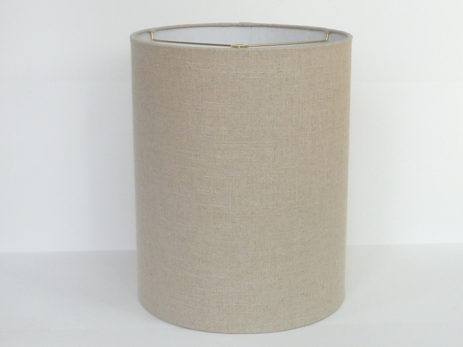 Mid Century Modern Linen Drum Lampshade