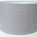 Large Drum Lampshade - Gray with White Dots