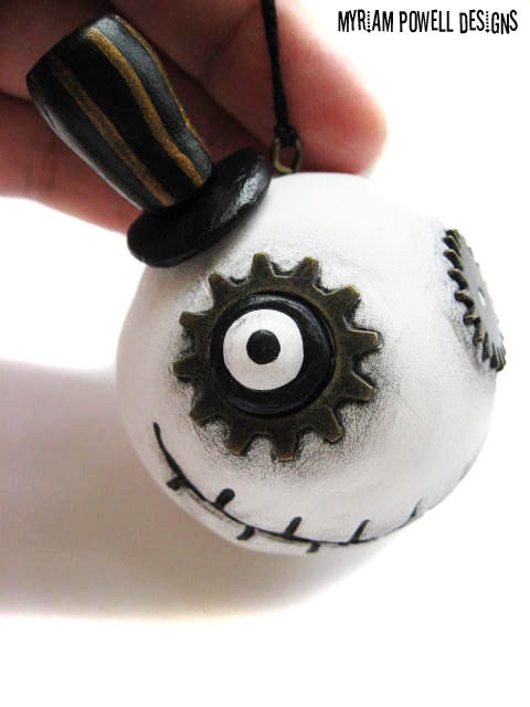 Steampunk ornament - Halloween Ornament - Christmas Ornament -Steampunk Decor