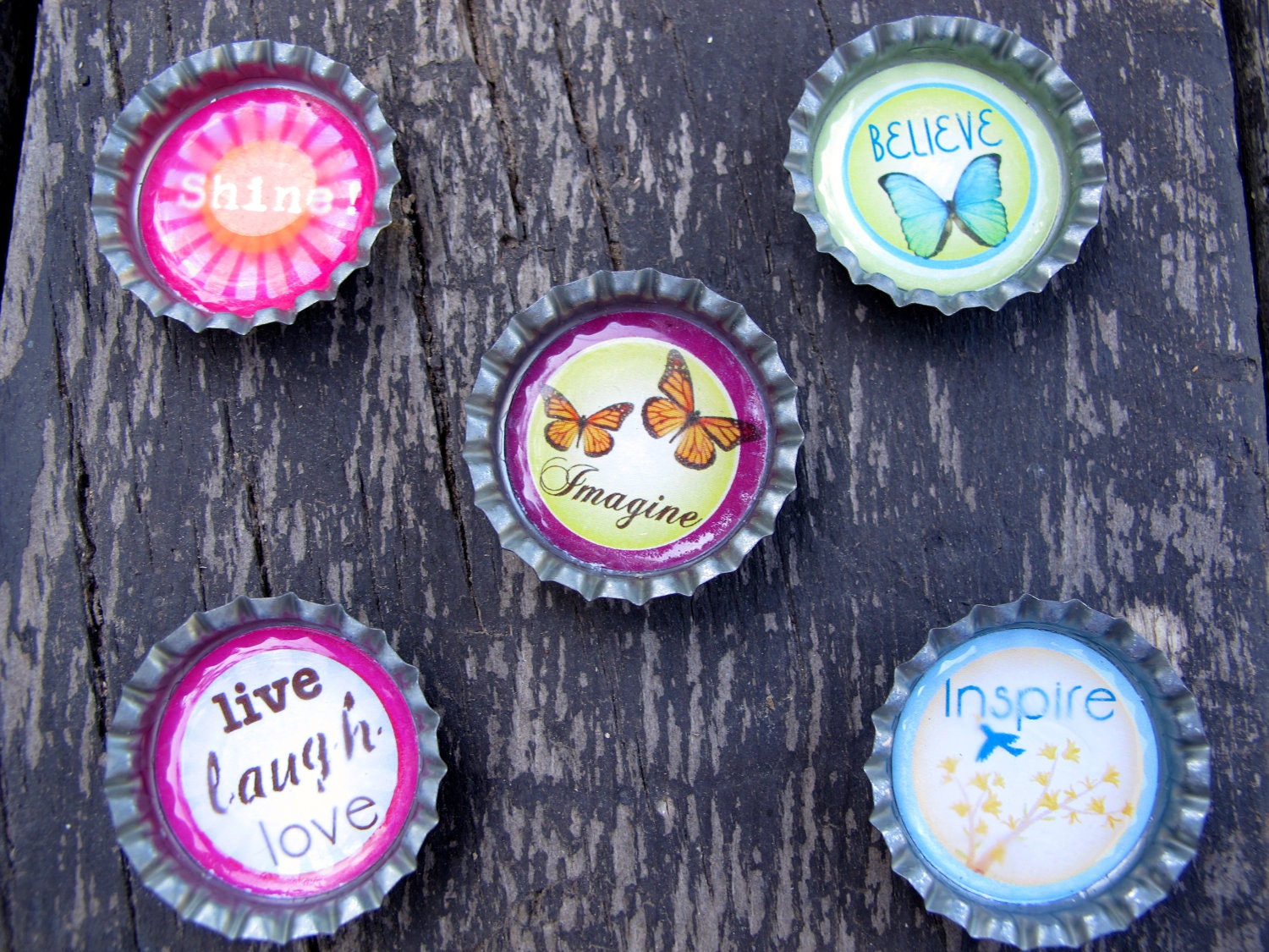Bottlecap Magnets, Bottle Cap Magnets, Bottle-Cap Magnets