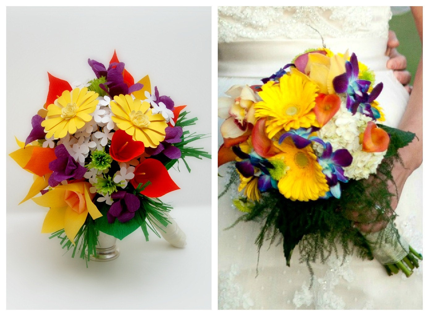1st Wedding Anniversary - Replica Paper Bouquet - Paper Flower Bouquet
