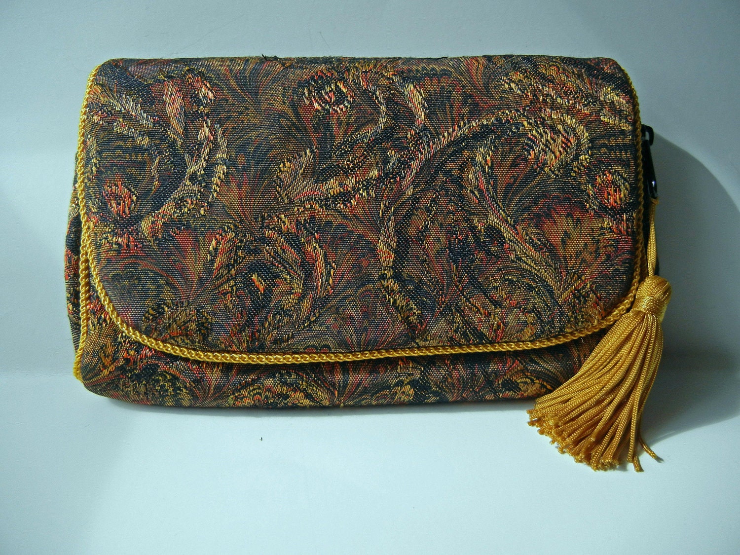 Vintage Cosmetic Makeup Bag Clutch Purse