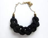 Black rope necklace
