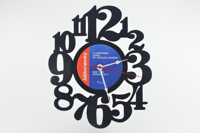 Handmade Wall Clock (artist is Charles Dickens)