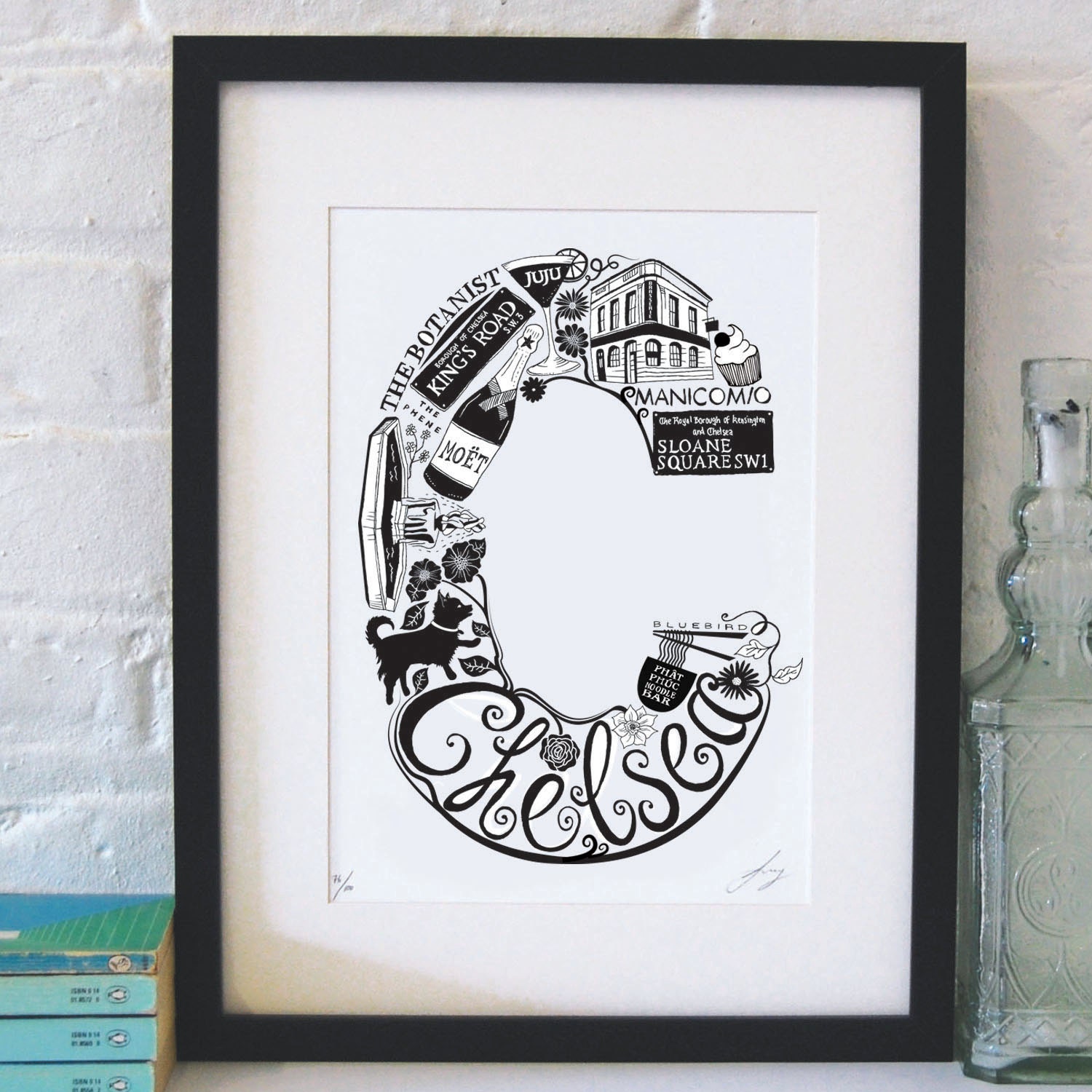 Best of Chelsea limited edition screenprint // London Letters series