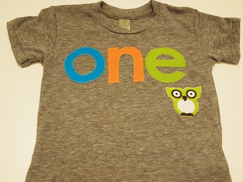 Owl birthday shirt first birthday shirt organic blend tee boys girls birthday customize colors