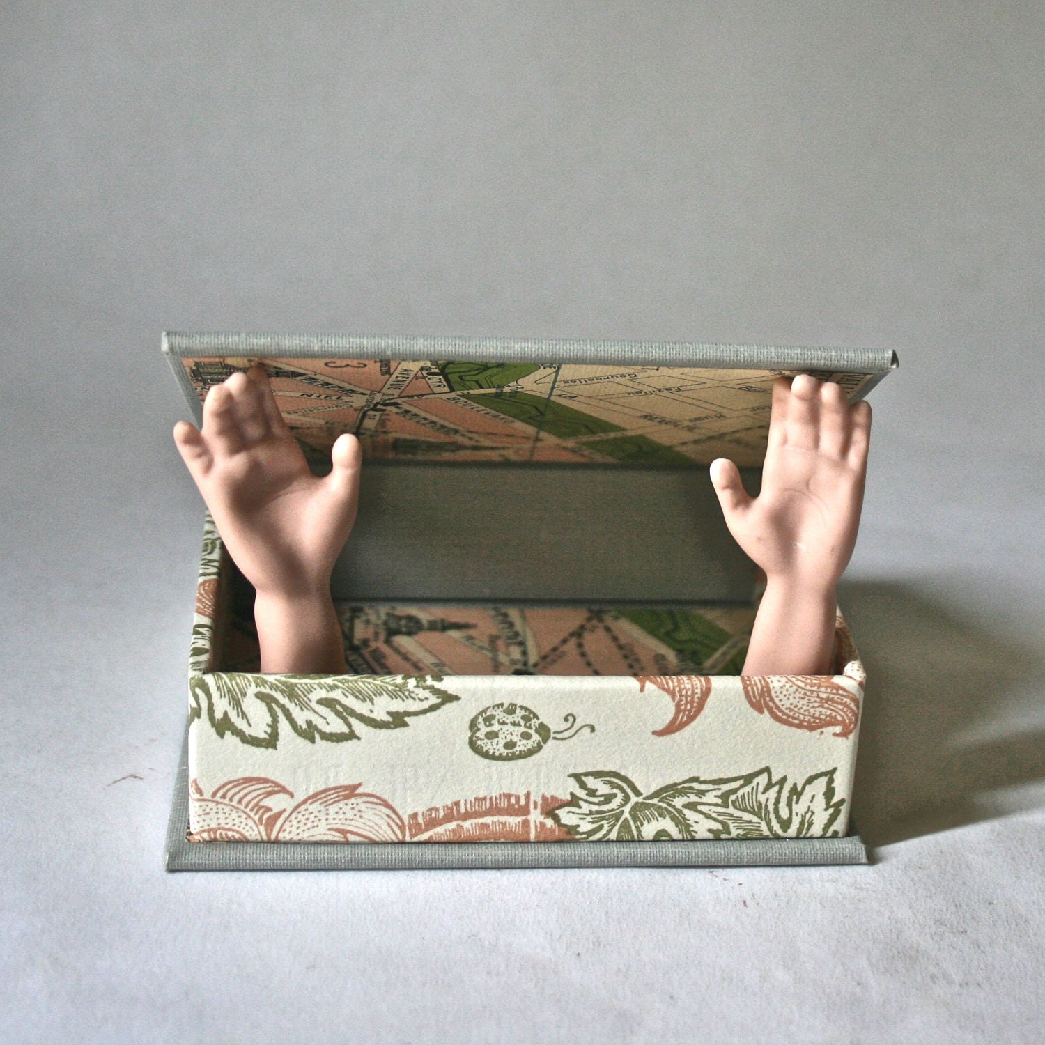 Handmade BookStyle Box for Gift Treasures Jewelry Home Office Decor