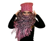 Pink Hat and Scarf