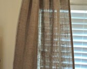 Set of Burlap Curtain Panels 84" French Farmhouse Coastal Chic Home Decor