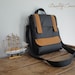 iPad Convertible BACKPACK Grey and rust, but can be any color / additional COMPARTMENT with interior POCKETS / Messenger bag
