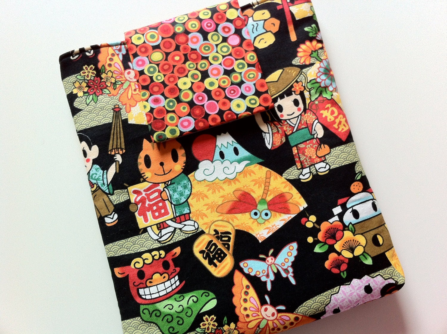 iPad case, iPad sleeve, iPad bag, Japanese Kawaii iPad cover by Tomodachi Kitty (Ready to Ship) SALE