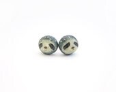Miniature sloth earrings