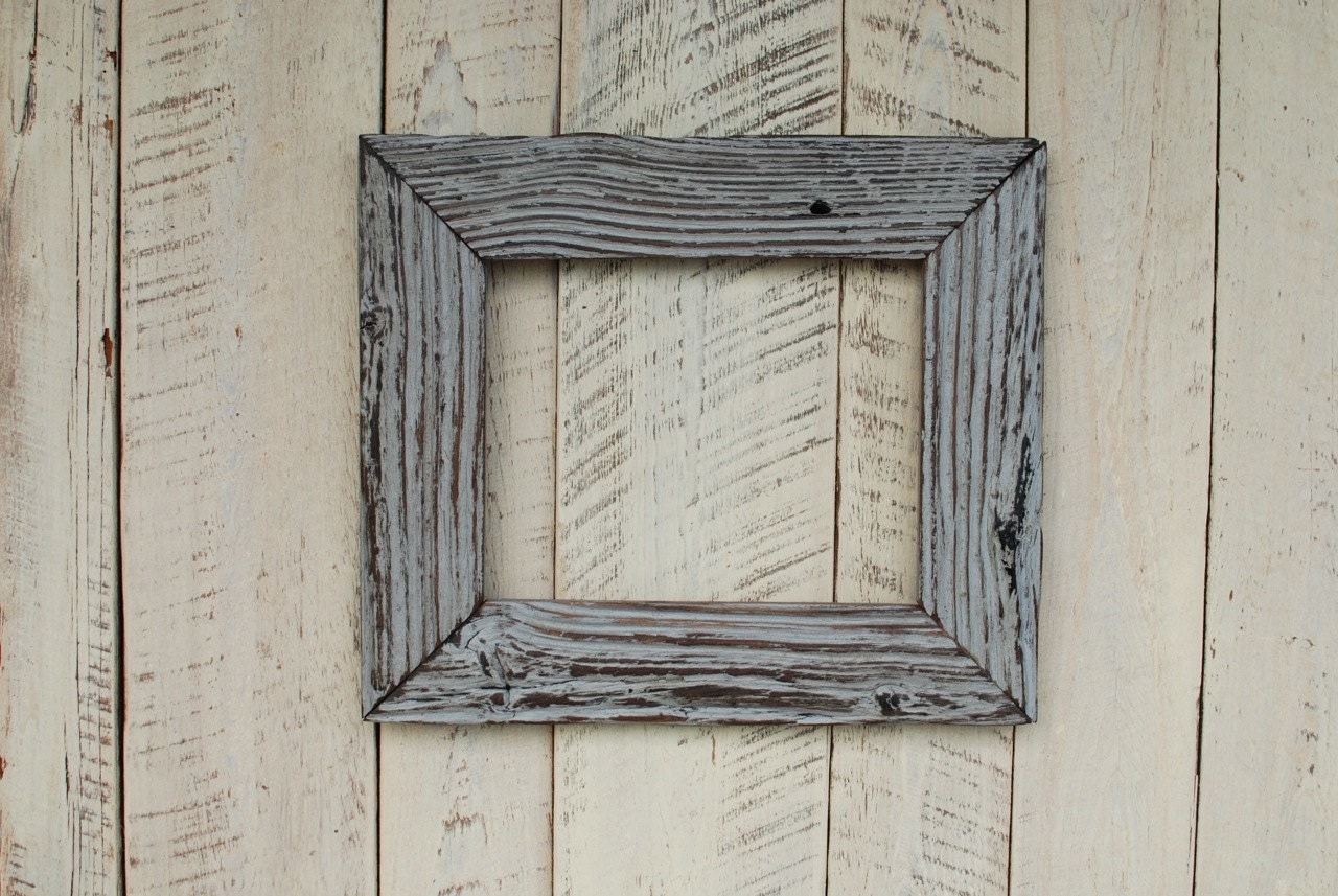 8x10 grey driftwood picture frame by oldlikenew on Etsy