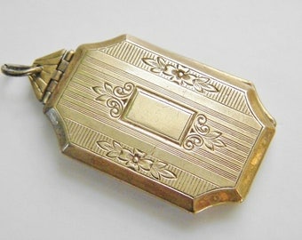 Antique Edwardian Art Nouveau Guilloche Locket