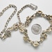 Vintage Blue Glass Moonstone Choker Necklace