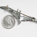 Vintage Clear Rhinestone Bird in Flight Brooch, 40s