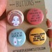 Arrested development, arrested development pins, Lucille Bluth, pinback button set, Gangy, handmade 1" buttons