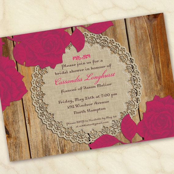 rose bridal shower, wood and rose wedding shower, birthday party, rose floral and lace party