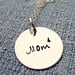 Personalized Necklace - Mom Squared - Custom Mother Jewelry - Hand Stamped Necklace - Mothers Day Gift