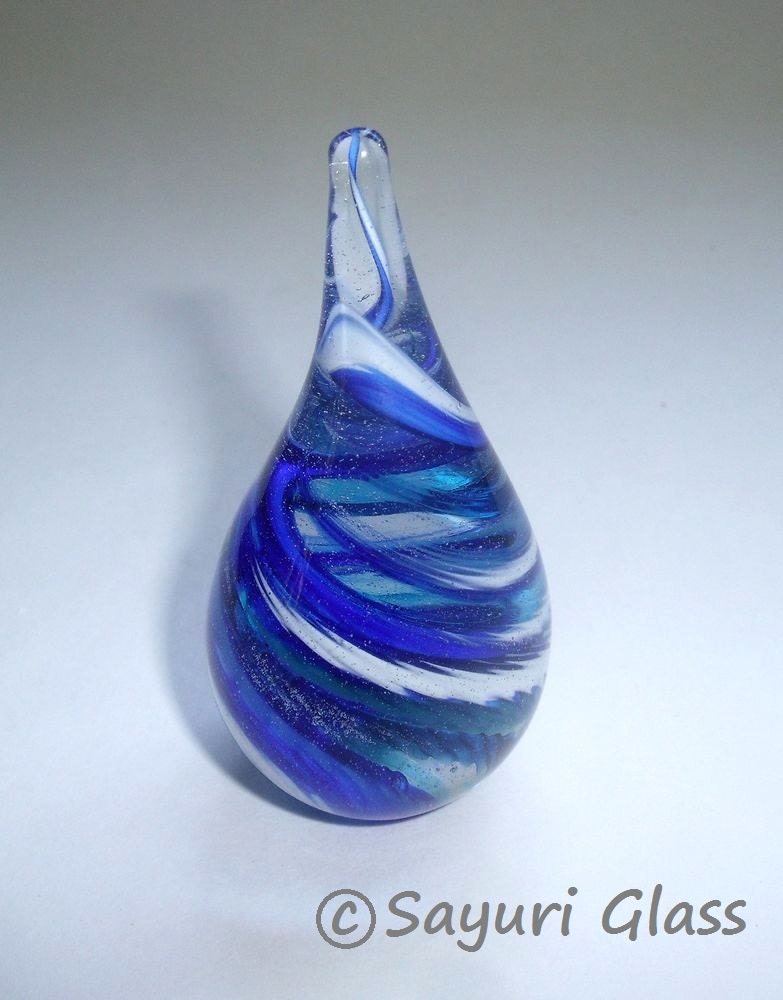 Paperweight / Ring Holder - Blue Wave :  DISASTER RELIEF