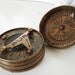 vintage Sun Dial Compass necklace pendant charm finding