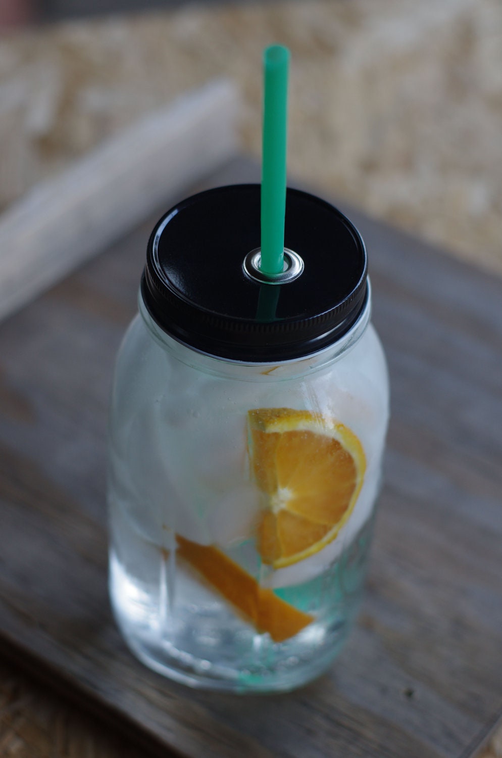 32 Ounce Regular Mouth Mason Jar Straw Cup