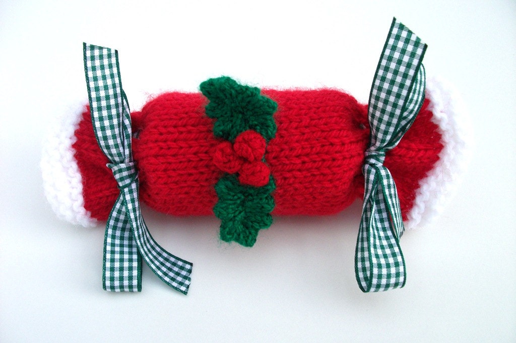 Christmas cracker hand knitted medium  size  Made to order. - madmumknits