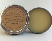 solid perfume, sandalwood & vanilla- 1oz. reusable tin, essential oils of sandalwood  and vanilla