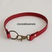 Leather key chain strap / key leash with a swivel snap hook (Your choice of Color) - 14" long x 1/2" wide